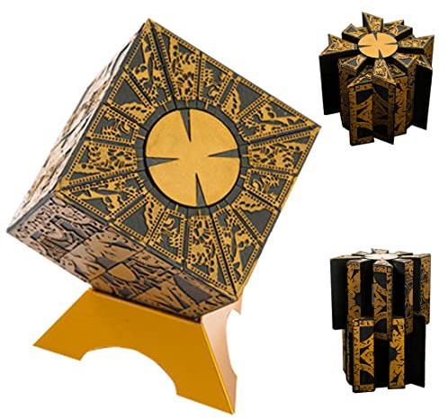 SSZJ Hellraiser Puzzle Box, Caja De Rompecabezas Desmontable Y Giratoria Deformable, Adecuado para Niños Y Adultos Caja De Rompecabezas De Película De Novedad De Miedo