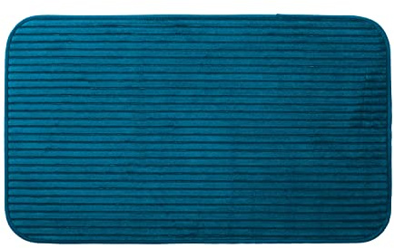 Gözze - Tapis de Bain doux antidérapant, 100% Polyester, 50 x 70 cm - Pétrole