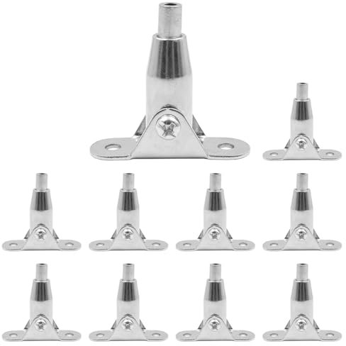 Pack of 10 ZONADAH Wire Rope Fixing Hanger Connectors, Ceiling Hanger Steel Wire Rope Lock Billboard Installation Connecting Hook Suspension Connector for Ceiling Light, Photo Picture Frame Hanging