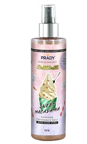 Prady - Polvo de Hadas Bruma de Cuerpo y Cabello Sweet Macadamia - Unisex - 250ml - Brillo y Aroma Dulce