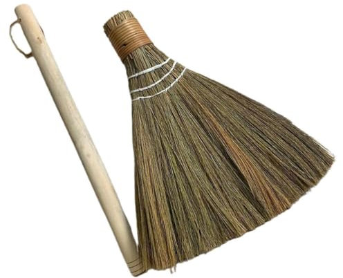 Soft Indoor Broom 74cm - Perfect for Laminate Vinyl or Wooden Floor with Handle and Flagged Bristle