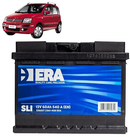 Batteria 60Ah per Fiat Panda 169 1.2 benzina 2004+