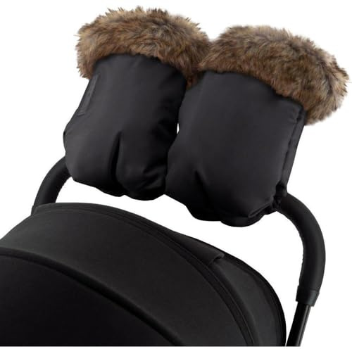 Guanti muffole MoMi per carrozzine e passeggini. Muffole in morbido pile e pelliccia staccabile, caldi e impermeabili, con chiusura a bottoni automatici