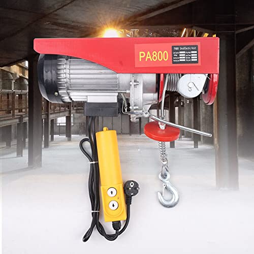 Cabrestante eléctrico de 400 kg/800 kg, con mando a distancia para garaje, almacén, obra, etc