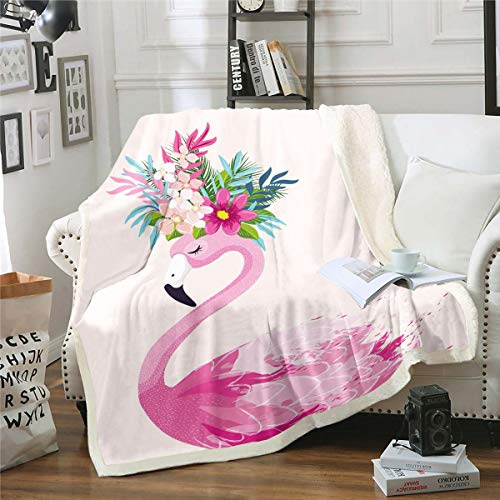 Manta de forro polar con estampado floral de girasol para niñas, cobija Sherpa para sofá, hija, patrón de flores, manta de felpa azul brillante, amarillo, botánica, mullida, tamaño King, 87 pulgadas x