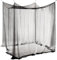 ACTOYS Zanzariera Letto, Zanzariera Quadrata Grandi Dimensioni, Universale Zanzariera per Letto Singolo Matrimoniale,Zanzariera Baldacchino per Terrazzo Gazebo Tenda da Sole Campeggio (Nero-4 porta)