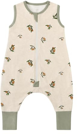 Owlivia 1.0 Tog Baby Schlafsack aus 100% Bio-Baumwolle mit Füßen - Ganzjähriger Komfort für Ihr Kleinkind