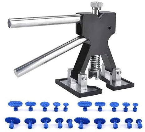 Dellen Reparaturset Auto Kfz-Karosserie-Blech-Hagelgruben-Reparatur-Saugnäpfe-Abzieher in verschiedenen Größen for das Auto, ohne Lackieren und Entfernen von Dellen Beulenzieher Auto(Puller with 20 Ta