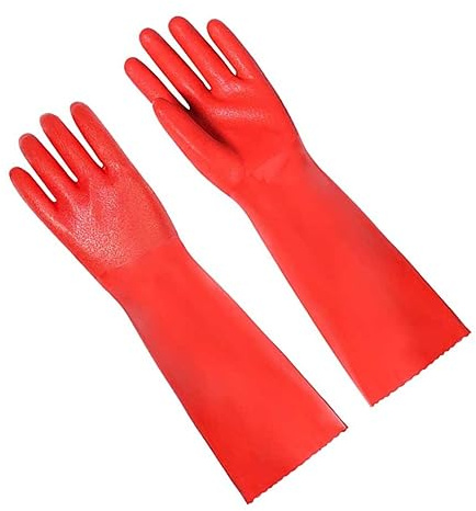 LOEFLIFA Dishwashing Gloves Heatproof Thicken Kitchen Cleaning Gloves Non-slip Housework Dishwashing for Daily Use
