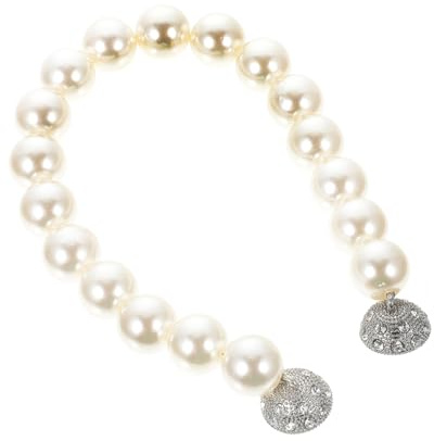 Warmhm Fermatende Decorativi Perle Finte, Laccio per Tende Delicato da 30 Cm, Senza Foratura, Accessorio per Tende da Soggiorno e Casa