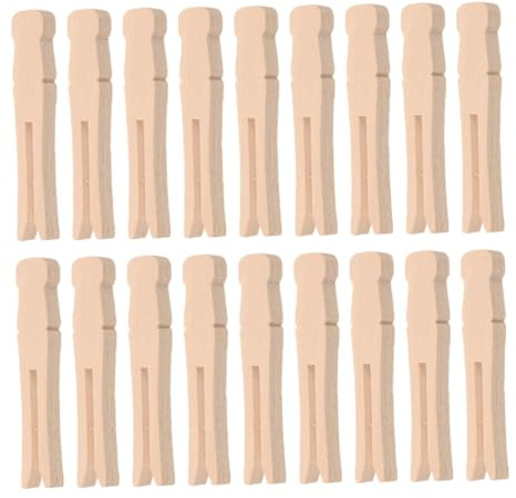 ELAYARD 50 Piezas Pinzas de Madera para Ropa Unidades Resistentes y Clásicas para Tendedero y Manualidades Clips Versátiles para Lavandería y Decoración Vintage
