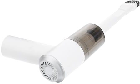 Gatuida Aspiradora Recargable Portátil Inalámbrica para Coche y Hogar, Tamaño Compacto, Cuerpo Blanco, Succión Potente, Depósito Transparente De Gran Capacidad, Uso Doméstico y Automotriz
