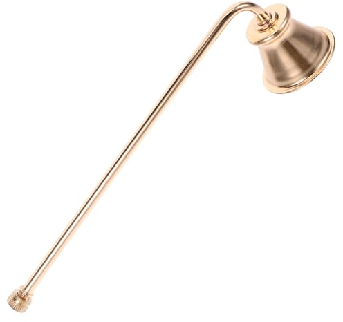 Amosfun Candle Snuffer Long Handle Metal Candle Extinguisher for Tea Lights and Jar Candles Wick Flame Snuffer Tool Accessories for Safe Extinguishing at Home