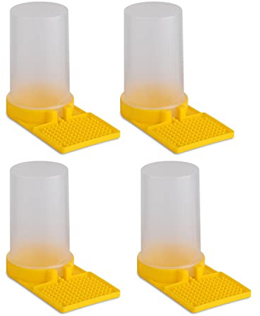 Bebedero para abejas, 4 unidades, alimentador de agua para abejas, entrada de abejas, alimentador de líquido, dispensador de agua/colmena, bebedero/bebedero para abejas, entrada bebedera/suministros