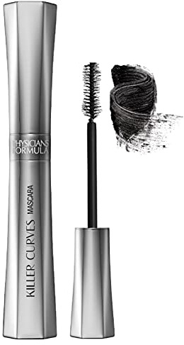 Physicians Formula - Killer Curves Voluptuous Curling Mascara - Volumen Mascara für Schwung und Länge - Mit Provitamin B5, Peptiden und Aminosäuren - Schwarz