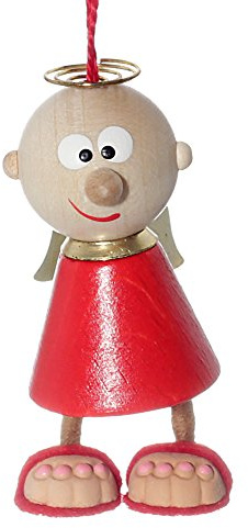 susurrus Hängender Schutzengel, Hängeschmuck, Holz, Hochzeit, Rot