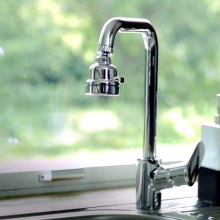 EURO MARKETING MANUFACTURING Super Getto-Miscelatore Multifunzione 1 Pezzo, Colori Assortiti Nero o Acciaio, Unica