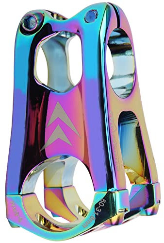Alomejor Fahrrad Vorbau 31,8x50mm MTB Fahrradlenker Kurz Vorbau Adapter Mountainbike Lenker Kurzschaft Riser Aluminiumlegierung Fahrrad Hohlschaft(Bunt)