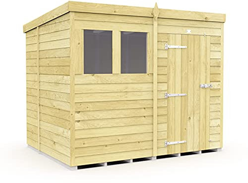 Total Sheds 8x6 Pent Shed Fast 2-5 Days Delivery Anywhere In The U.K
