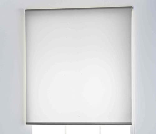 Light Translucent Smooth Roller Blind for Windows, Interior, Folding, Kitchen, Blinds and Doors (170 x 175 cm, Ecru)