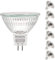 ETUOLMP MR16 Halogen Bulbs 12V 50W, Durable 6 Packs High Output Halogen Light Bulbs 2 pin GU5.3 Base for Landscape Lights, Track Lights, Ceiling Lights, Desk Lamps, Dimmable, 2700K Warm White