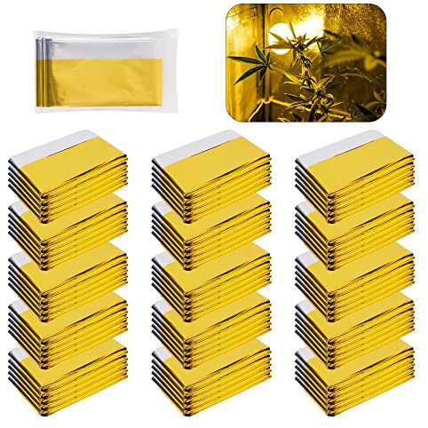 30 Stück hochreflektierende Mylar-Folien, Pflanzenwachstum, Mylar-Folien, Garten, Gewächshaus, Abdeckfolie für Erste-Hilfe-Decke, Wachstumsraum, Kamera, Reflektor, einfaches Zelt, Outdoor-Notfall