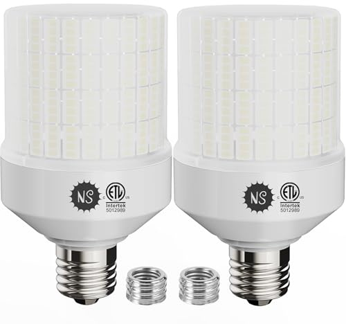700W Equivalent 10500LM LED Bulbs (1-Set) - 90% Energy Saving, IP65 Waterproof, E26/E39, G25 70W 5000K Daylight, Warehouse Light, ETL/FCC/ROHS/CE Certified, Not Dimmable.