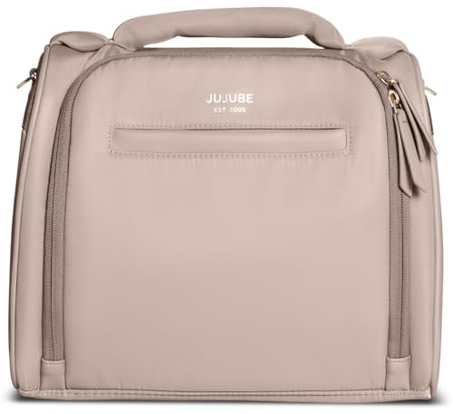 JuJuBe Insulated Bottle Bag, 3-Bottle Breastmilk Cooler with Shoulder Strap