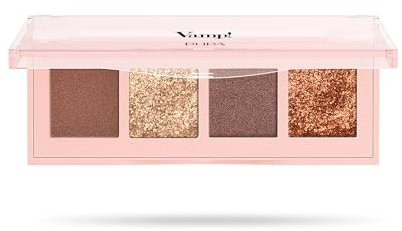 Pupa Palette 4 Ombretti Vamp! 002 Gold Bronze - Una Selezione di Colori “must have” disponibile in 6 Varianti e 3 diversi Finish per creare Eye Make up Look da naturali a intensi