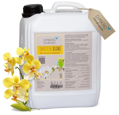 DIMIKRO® Microorganismes efficaces actifs universels Blond – EMa – EM actif – Prêt à l'emploi pour la maison et le jardin – 100 % végétalien et naturel (bidon de 5 litres)