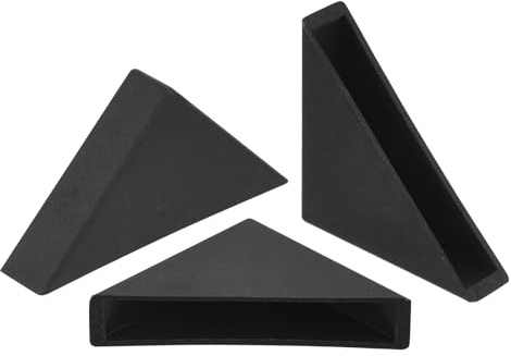 QUARKZMAN 50pz Proteggi Angoli in Plastica 8x50mm Cuscino per Paraspigoli in Vetro a Forma ad Angolo Retto per Protezione degli Angoli Vetro, Specchio, Piastrelle, Nero