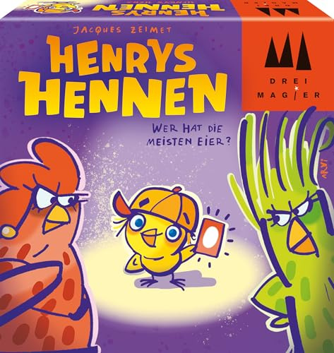 Schmidt 40897 Henrys Hennen Kartenspiel, ab 8 Jahren | Drei Magier