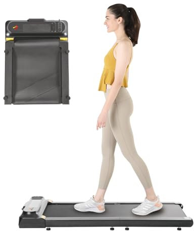 COSMO BUY Walking Pad Foldable Electric Treadmill Ultra-Slim 2.0 HP Motorized Under-Desk Treadmills for Home Gym & Office Use with Bluetooth & App Control LED Display and Remote Control 1-6KM/H Speed