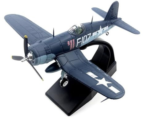 SHOUXI Maquettes d'avion Déco Voiture De Chasse Pirate Américaine Dragon King Modèle Fini Jouet De Échelle 1/72 F4U-1A