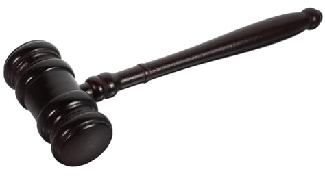 VICASKY Holzhammer Für Richter Auktionshammer Gerichtshämmer Fein Geschliffen Glatte Oberfläche Langlebig Verschleißfest Klares Klopfgeräusch