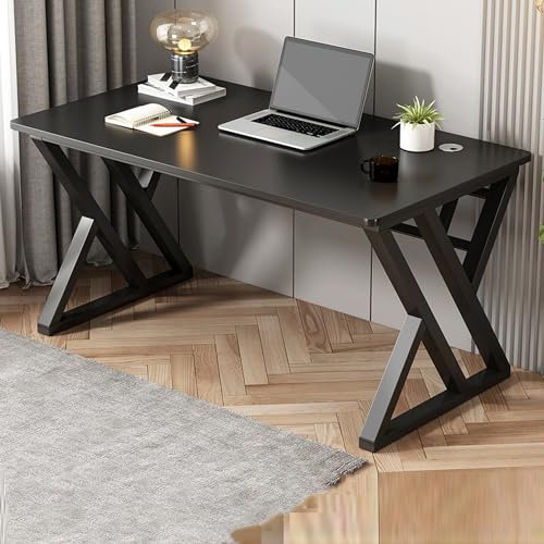 Ergonomischer Stehpult, Gaming-Schreibtisch, Kinder-Eckschreibtisch, luxuriöser einfacher Nähtisch, schwarz, L-förmige Büromöbel, Größe: 119,9 x 58,4 cm – perfekt für Zuhause und Büro