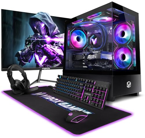 Vibox VIII-543 Gaming PC Bundle • Intel Core i9 12900KF 16-Core • Nvidia RTX 5060 Ti 8GB • 16GB RAM • 1TB SSD • Windows 11 • 23 Monitor • WiFi