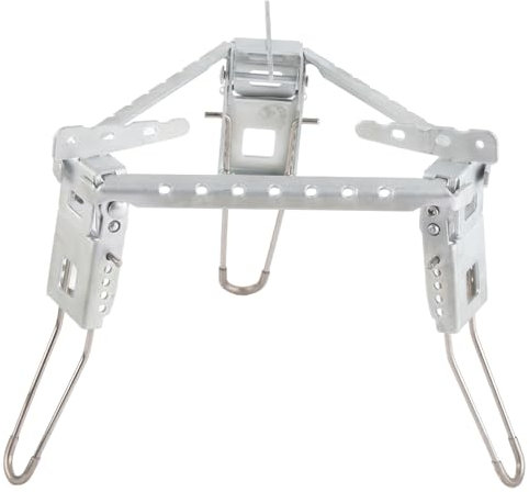 Trépie du gril, support de support de poêle extérieure support de poêle à gaz de poêle en acier inoxydable rack de trépied pliage extérieur pour barbecue Randonnée de randonnée