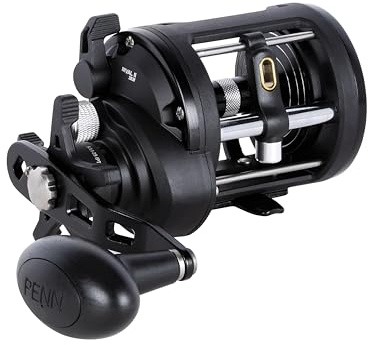 Penn Rival™ II Level Wind Rolle | Allround-Rolle für Salzwasser | Rahmen und Seitenplatten aus Graphit | Carbon-Bremse | Mehrere Größen