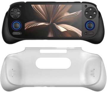 New Protective Case Cove for Retroid Pocket 5 Grip Stand Holder Protective TPU Shell Case Anti-Scratch Protective Sleeve for Retroid Grip For RP5 Game Console Accessories (white)