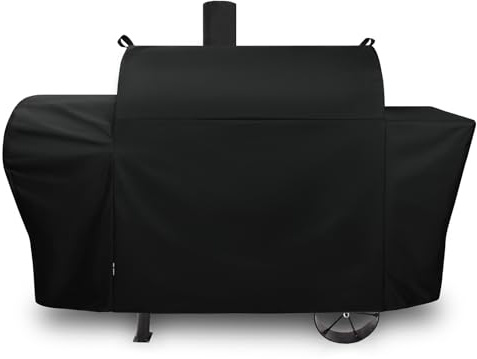 FEVERCOVER Grillabdeckung für Oklahoma Joe's Longhorn Combo Grill, strapazierfähig, wasserdicht, Oklahoma Joe's Longhorn Combo Holzkohle Gas Smoker BBQ Abdeckungen