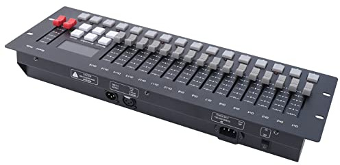 DMX Controller LED 256 DJ controller con 3 pin XRL, DMX512 48,4 x 16,8 x 6,3 cm Mini DMX Controller per DJ, palcoscenici, discoteche, locali notturni