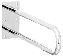 KS Handel 24 WANDSTÜTZGRIFF HALTEGRIFF Silber Edelstahl 60 cm STÜTZGRIFF WANDGRIFF WASCHBECKEN Toilette