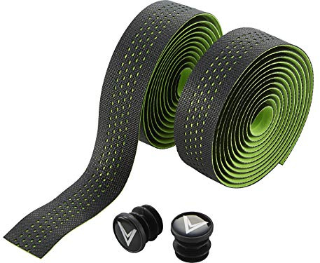 Voxom Griffe Lenkerband Silikon Gb8 neon reflektierend, schwarz, 185 x 3 cm, 718000020