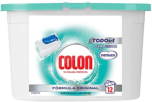 Colon (COQKE) Total Power Gel Caps - Detergente para Lavadora, Aroma Nenuco, Formato Cápsulas - 12 unidades (3073252)