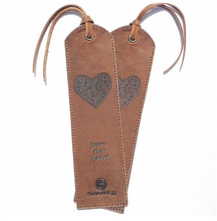 Leder Lesezeichen Mit Einzigartigem Herz design Handgefertigtes Mit Traditionellem Quasten-Lesezeichen. Echtleder Einzigartige Geschenke Für Frauen, Männer, Kinder - 2er Pack