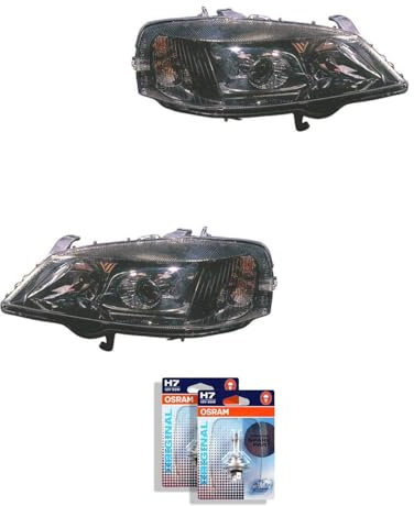 QR-Parts 69599066 Set Xenon Scheinwerfer links 1251316 + Xenon Scheinwerfer rechts 1251334 + OSRAM H7 CLASSIC 64210CLC (2-Stück)