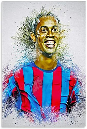 5d Diamond Painting Diamant Bilder FüR Erwachsene Und Kinder Ronaldinho-Stift-Farbposter DIY Kreuzstich Arts Craft Kristall Strass Stickerei 11.8x15.7(30x40cm) Kein Rahmen