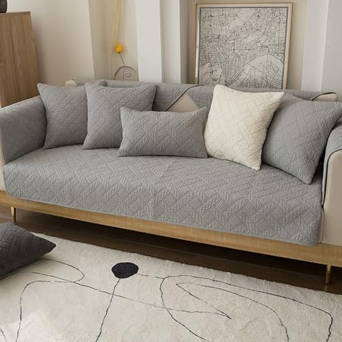 WYJHNLBEDC Sofa/Couch überzug/überwurf, Sofa überwurfdecke | Baumwolle Sofabezug L Form/U Form/Ecksofa 3/2/1 Sitzer, Sofaschutz Hund Kratzschutz Katze