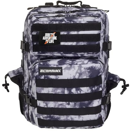 ELITRAINX Zaino tattico militare impermeabile da 25 litri per sport, cabina di aereo, palestra, attività all'aperto, cross training (ghiacciaio)